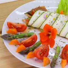 Spargel - Ananas - Nektarinen - Rollen