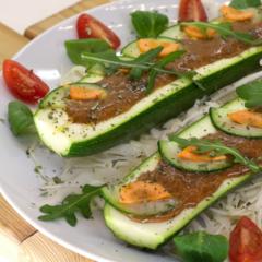 Bananen - Paprika - gefüllte Zucchini