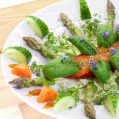 Gefüllte Paprika mit Spargel - Spitzen